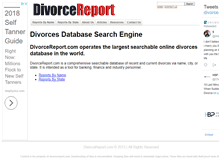 Tablet Screenshot of divorcereport.com